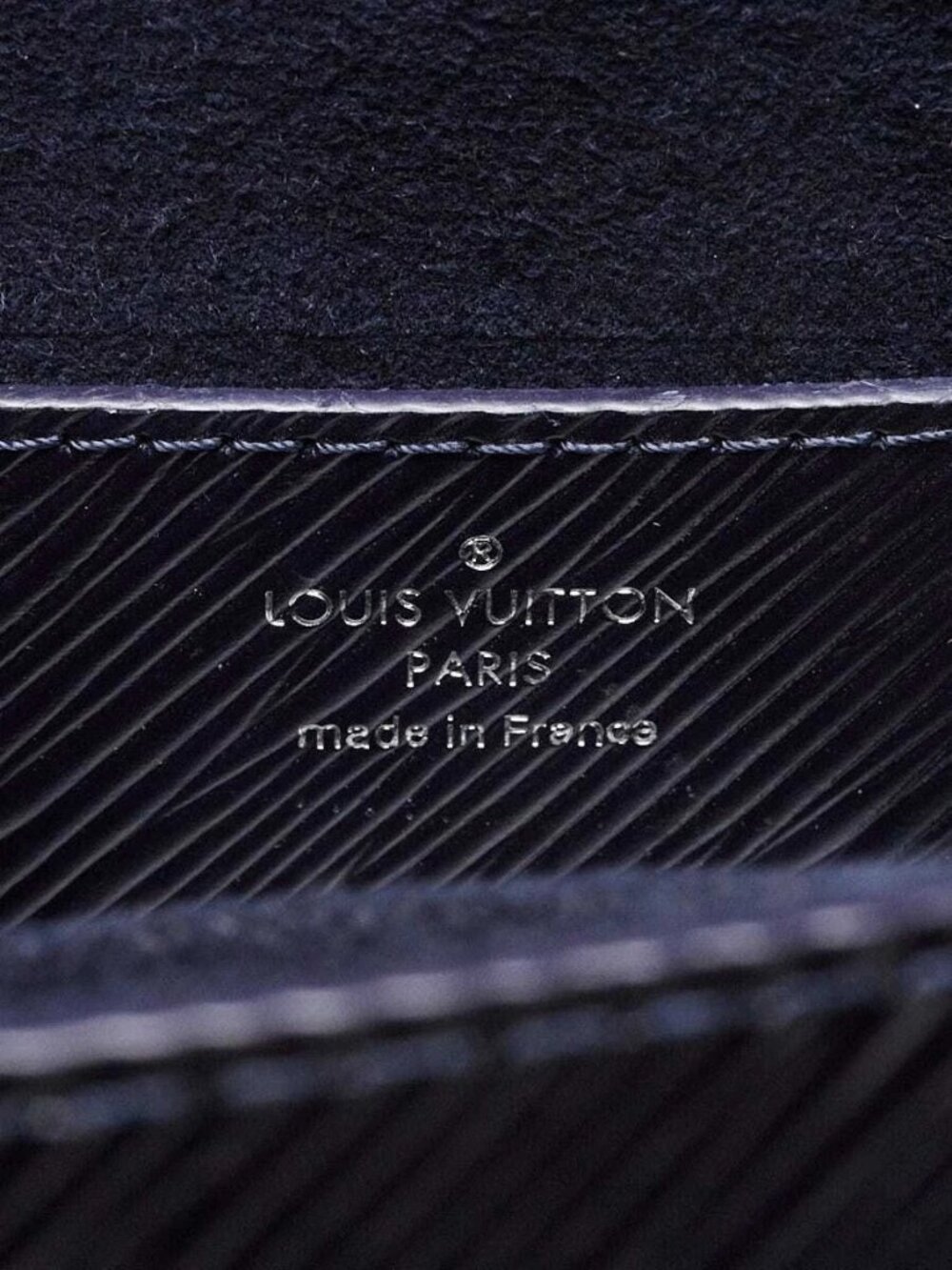 Louis Vuitton Blue Nuit Epi Leather and Sequin Flames Twist MM Bag - Picture 8 of 11